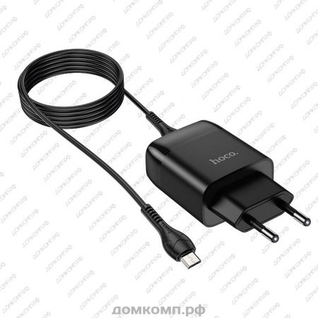 СЗУ HOCO C72Q с кабелем microUSB недорого. домкомп.рф